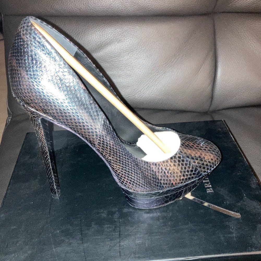 Brian Atwood Snakeskin Pumps